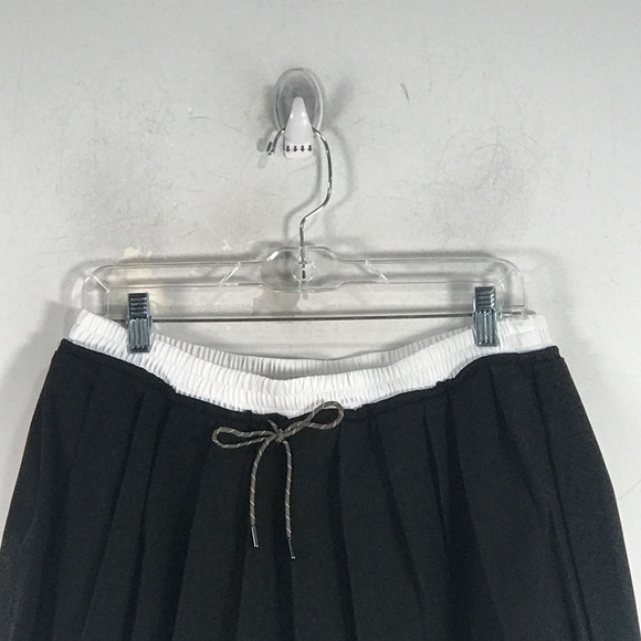 Oak And Fort Pleated Mini Skirt, Women's Size M - Black - Picture 5 of 9